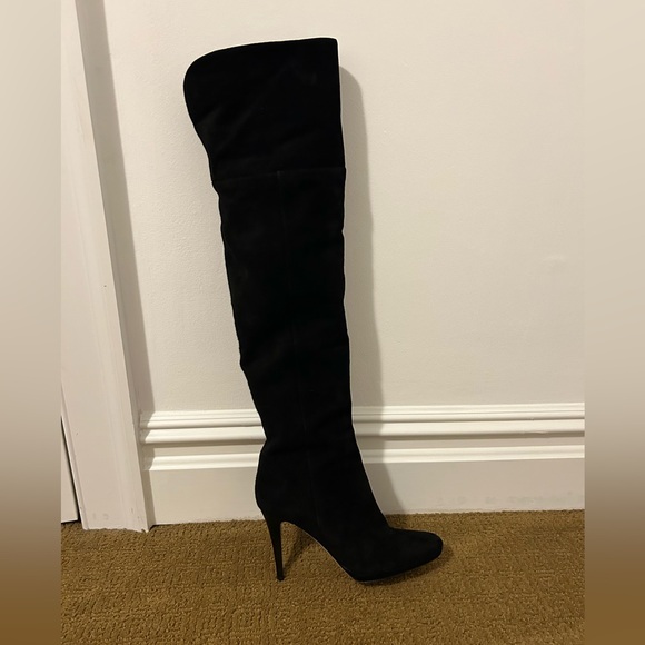 Jimmy Choo Giselle Black Suede Over the Knee Boots; size 9.5, EUC! - Picture 10 of 16